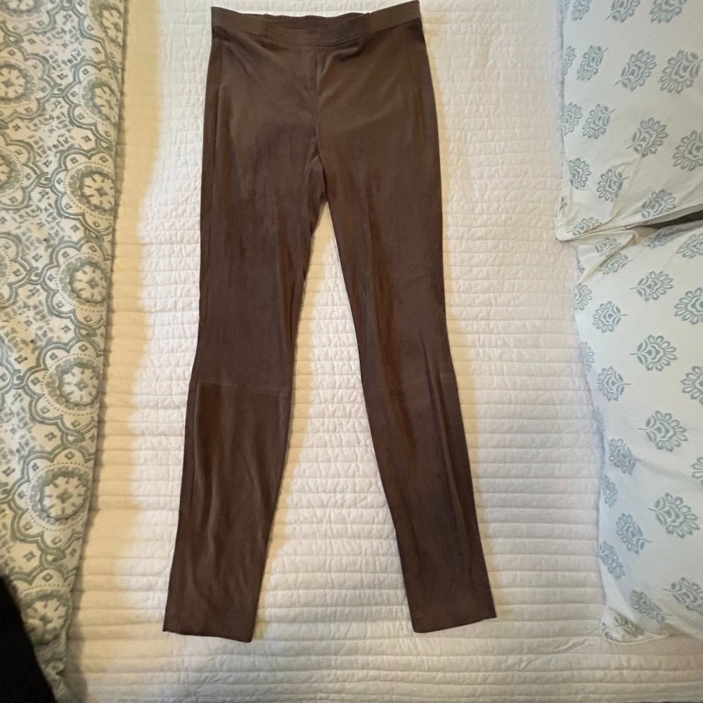 BB Dakota Small brown faux suede leggings